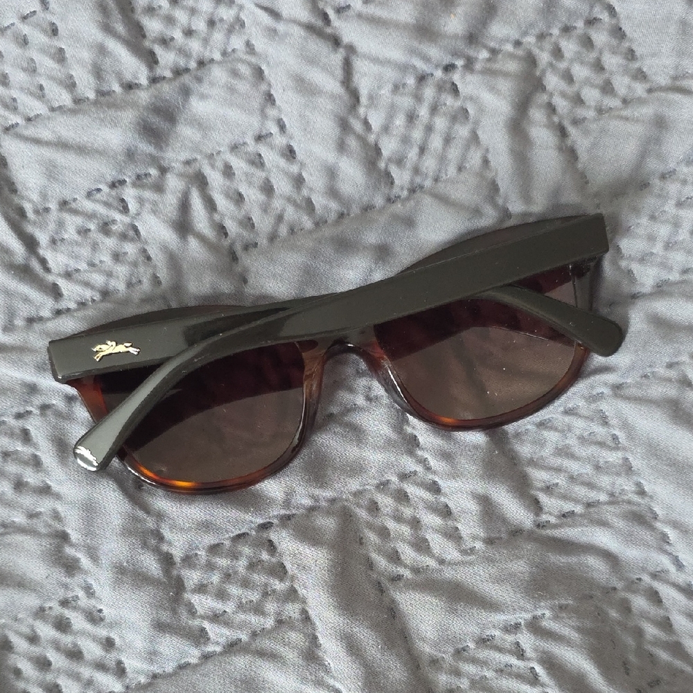 Longchamp Black and Brown Sunglasses